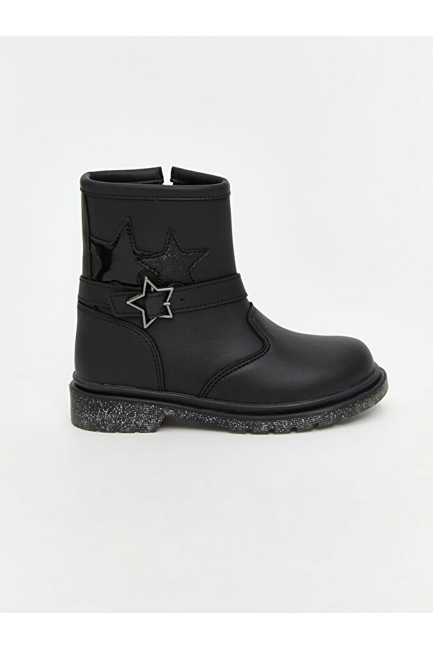 Leather Look Girl's Boots
