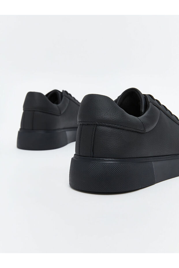 Siyah Bağcıklı Erkek Spor Ayakkabı - 5