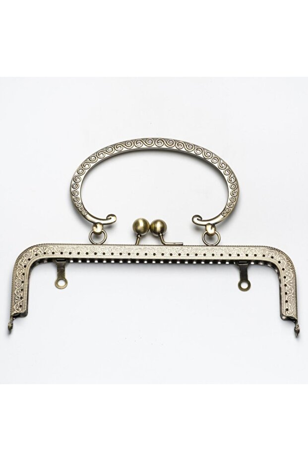 Metal Çanta Sapı Düz Model Sapı Oval 20 cm Bakır