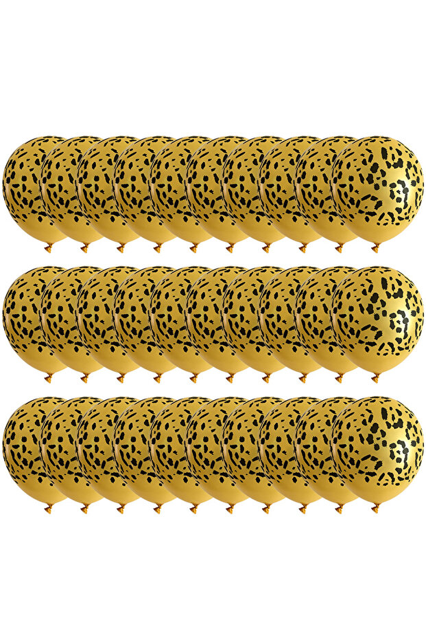 12INCH Leopard Balloons 1 30pcs Leopard Spots Latex Balloons Leopard Print Spotted Balloons for Zoo