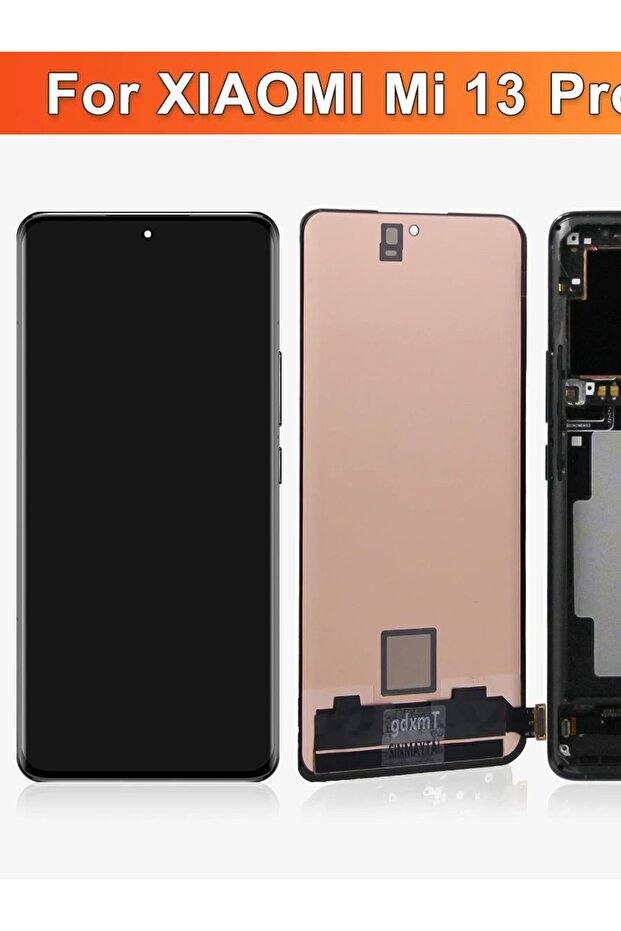 Black With Frame AMOLED Screen Replacement for Mi 13 pro 2210132G 2210132C with LCD Display Touch D - 7