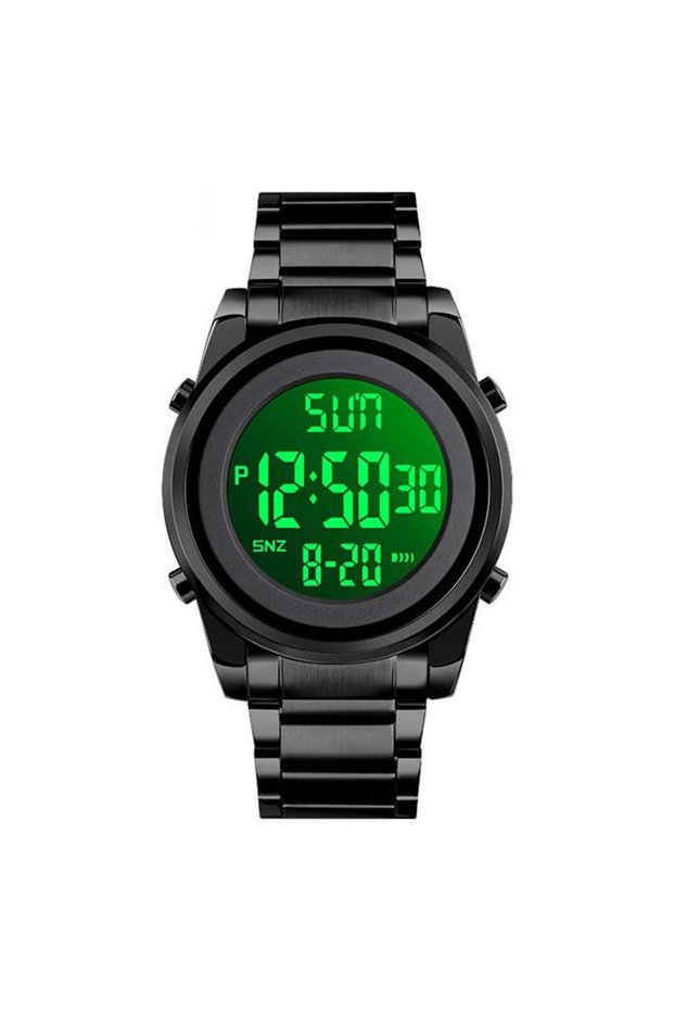 Men's 1611 Alloy Fashion Digital Watch - 43 mm - Black