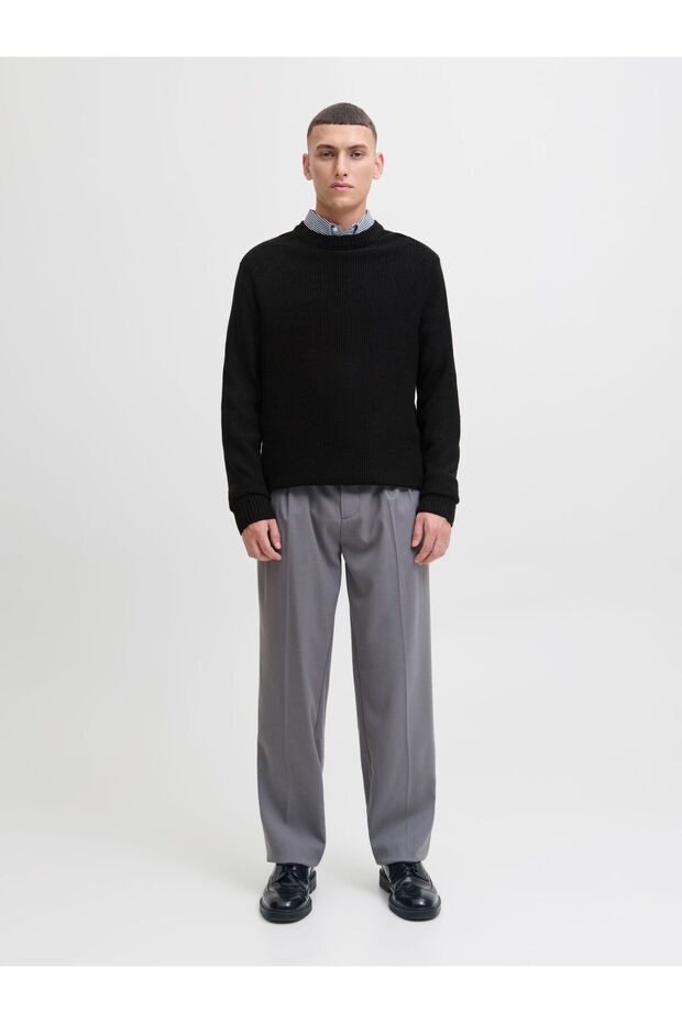 Strickpullover Einfarbig Strickpullover - 4