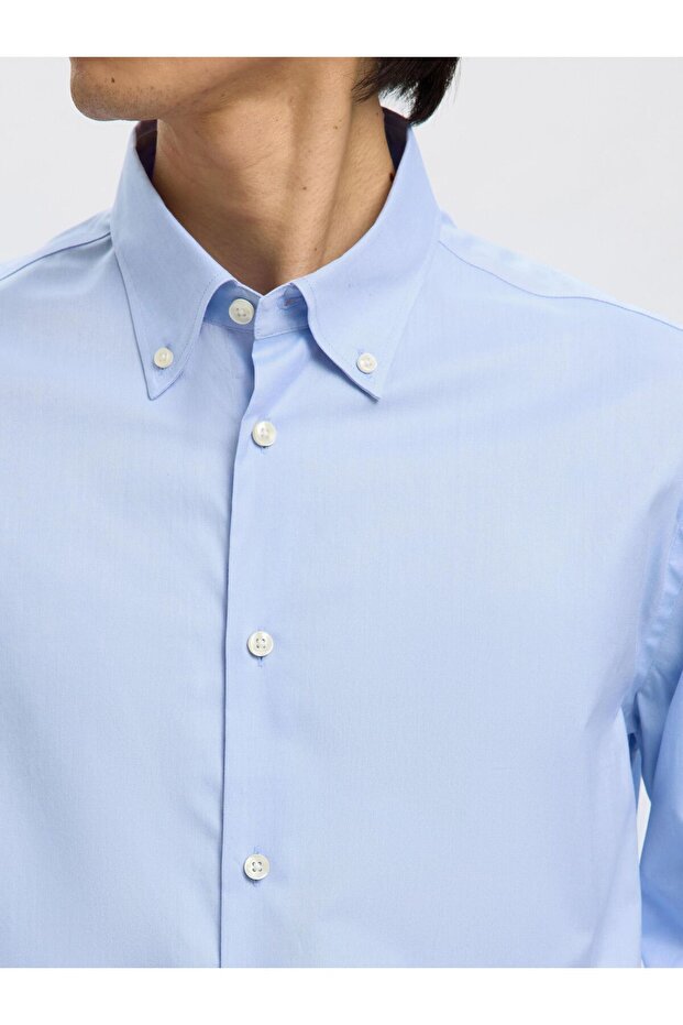 Button Down Hemd Regular Fit Baumwoll - 5