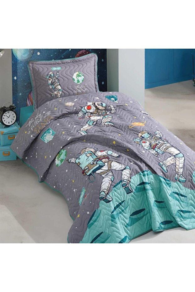 Clsy Tek Kişilik Yatak Örtüsü, Genç Odası Yatak Örtüsü, Pamuklu Yatak Örtüsü - 2