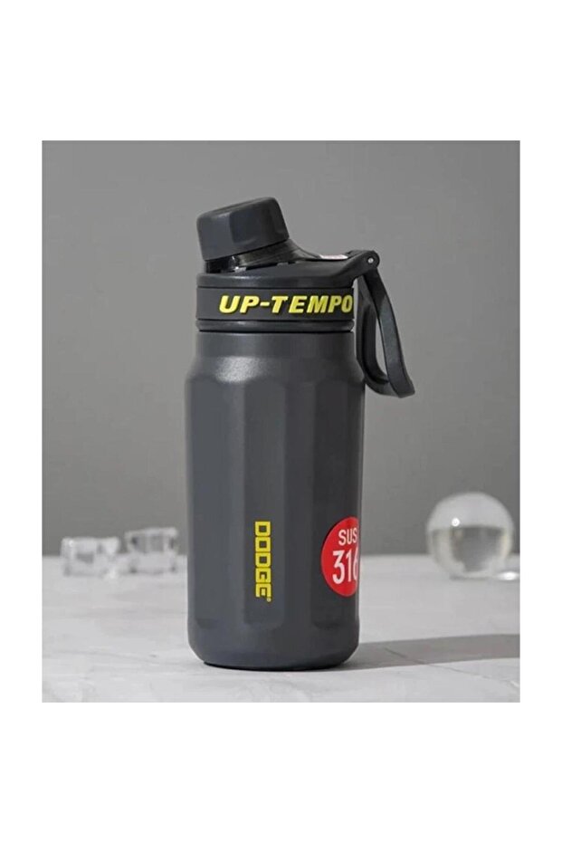 Up Tempo Steel Thermos Flask 520ml Black