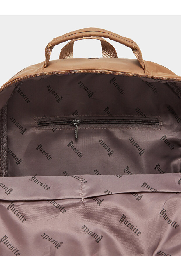 Patch Detail Backpack with External Pockets - 6