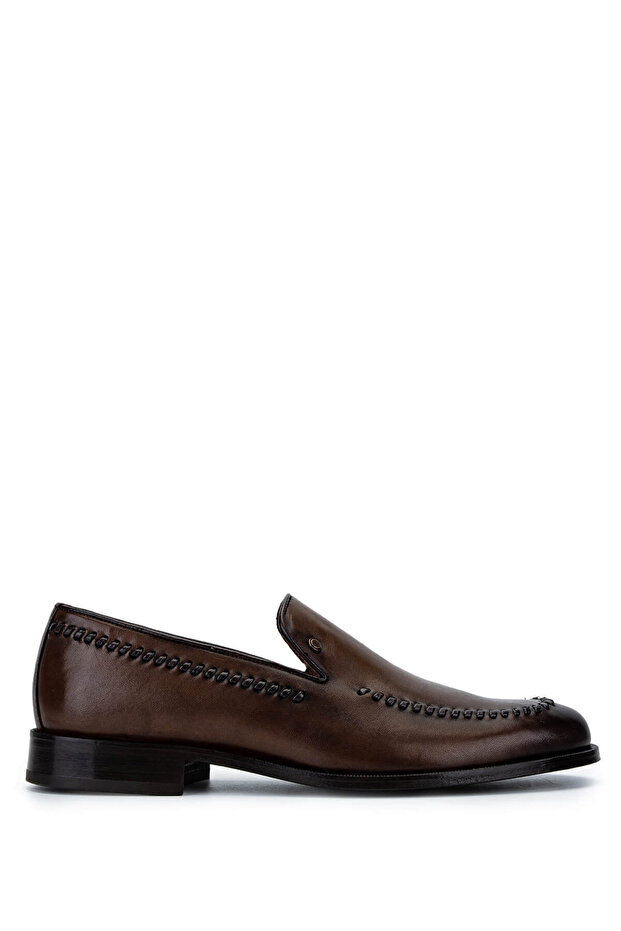 Men's Genuine Leather Walnut Classic Shoes