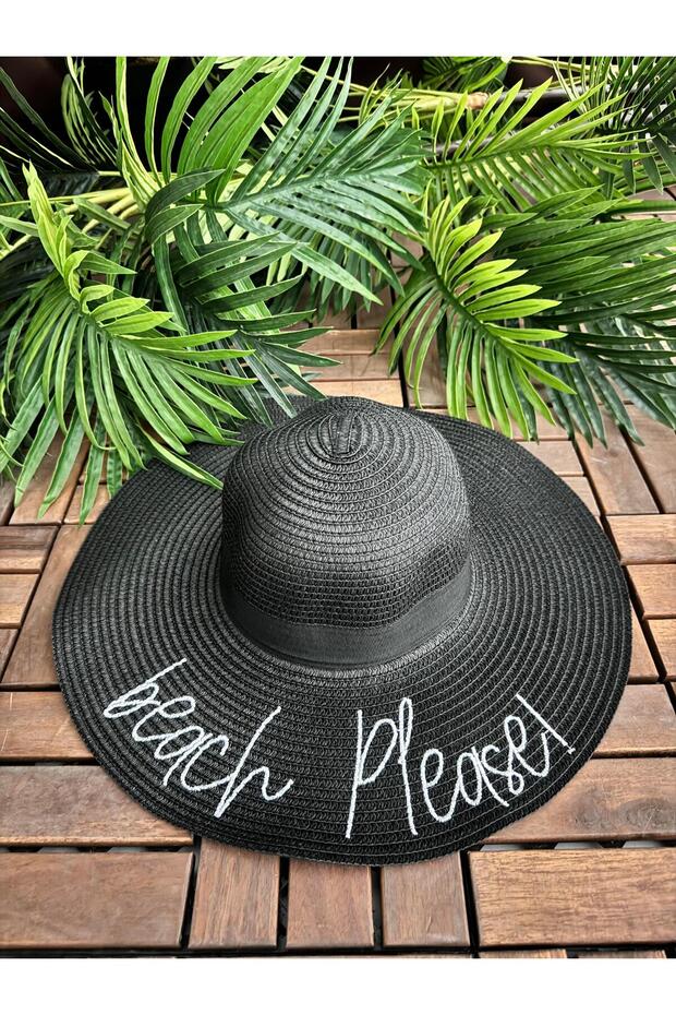 BEACH PLEASE STRAW HAT - 1