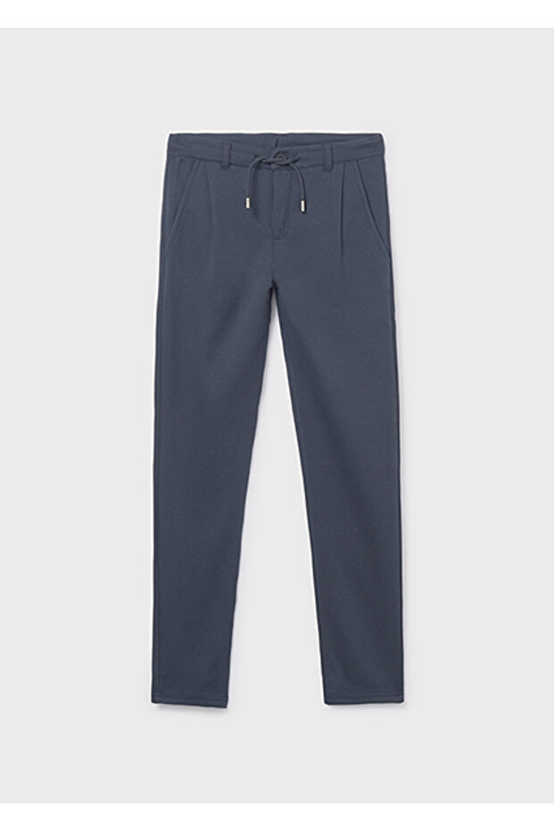 Navy Blue Boys' Chino Lace-Up Trousers 7568