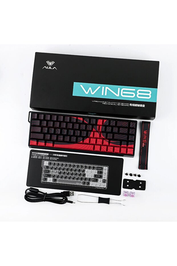 Win68 He Max Manyetik Klavye Rapid Trigger Wing Chun Switch 8000Hz RGB TKL Hot Swap Oyuncu Klav - 8