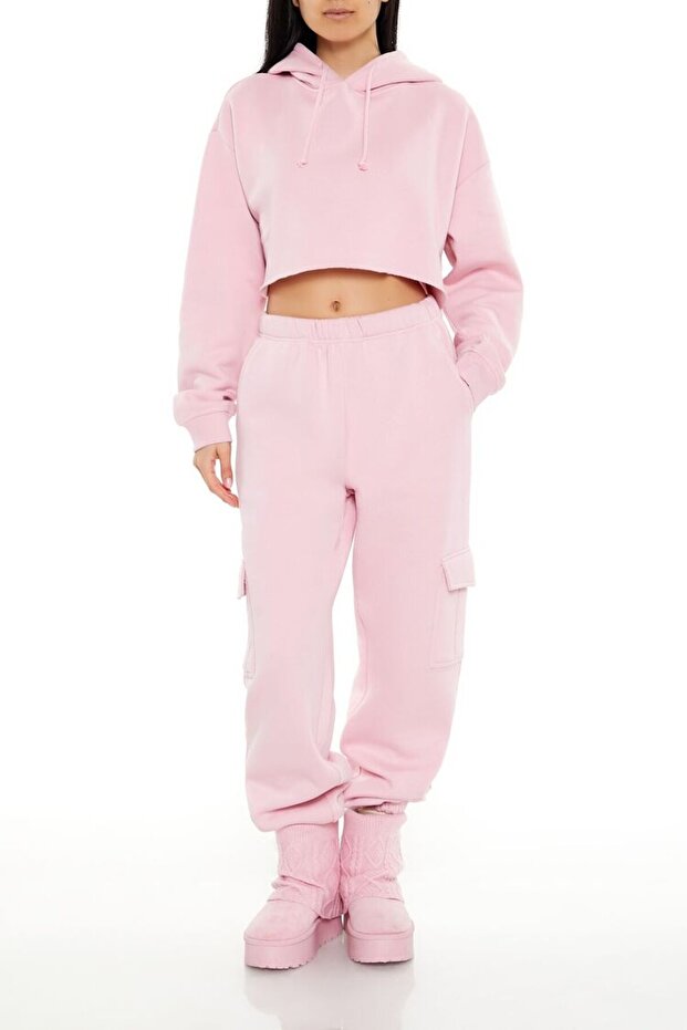 Fleece Crop Sweatshirt - 2