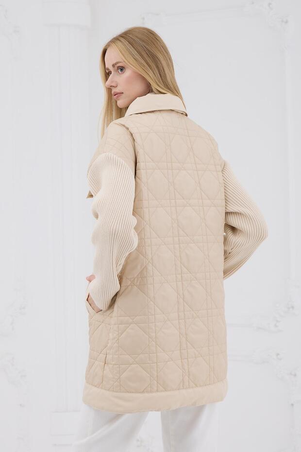 KOLLARI TRİKO KAPİTONE CEKET - 7