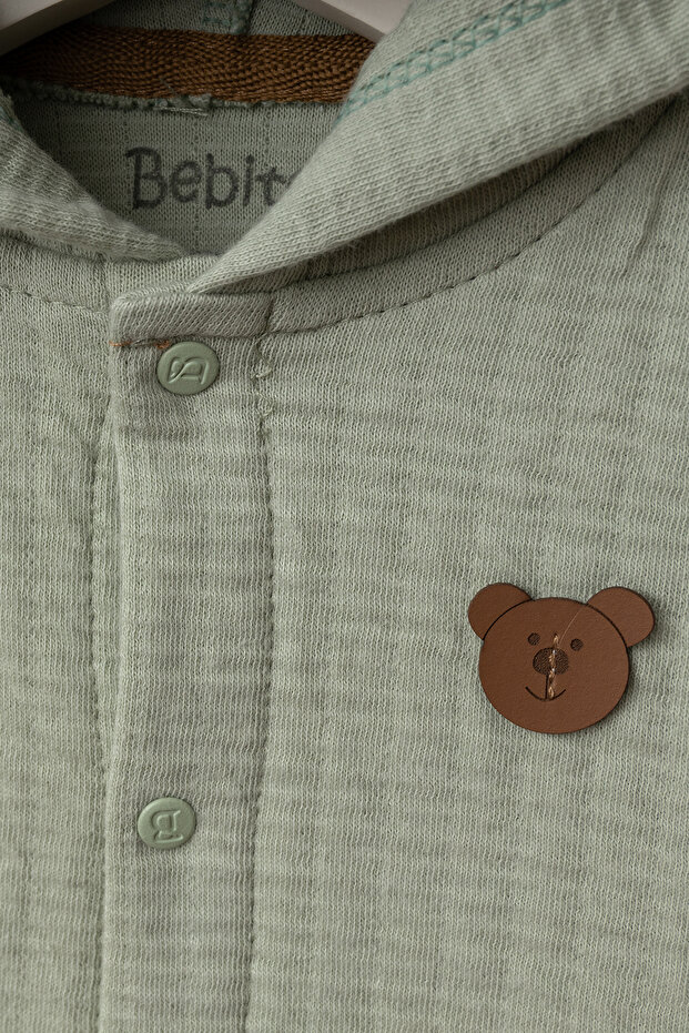 Bebek Kapüşonlu Hırka - 2