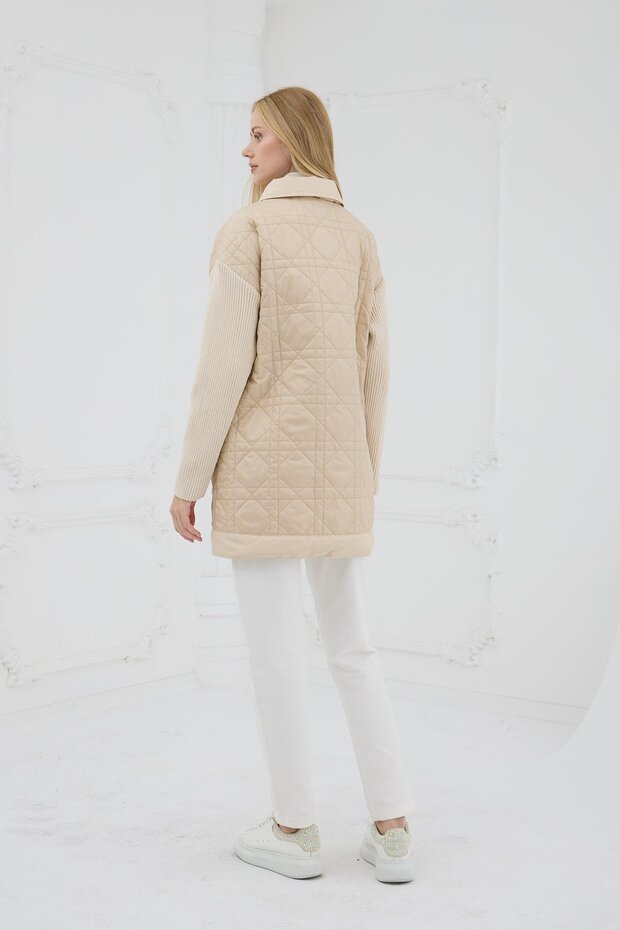 KOLLARI TRİKO KAPİTONE CEKET - 6