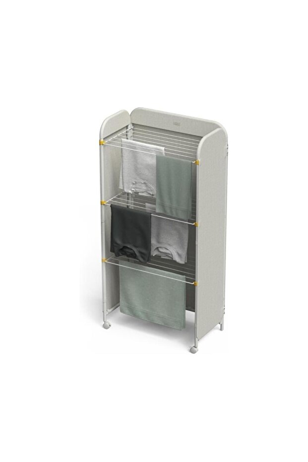 Eclipse 3 Katlı Çamaşır Kurutma Askısı-Ekru - 2