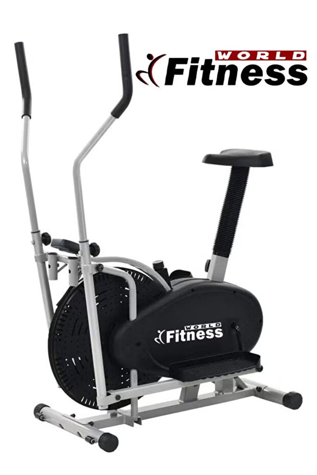 دراجة تمارين اوربتراك جهاز اوربتراك رياضي بيضاوي الشكل مزود بشاشة LCD ذكية لقياس النبض من اليد - 2