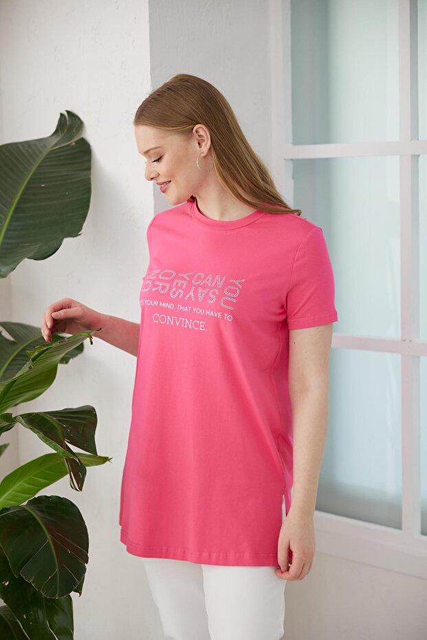 TAŞ BASKILI TSHIRT - 3