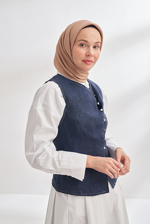PREMIUM TWILL İPEK EŞARP - KAMEL - 1