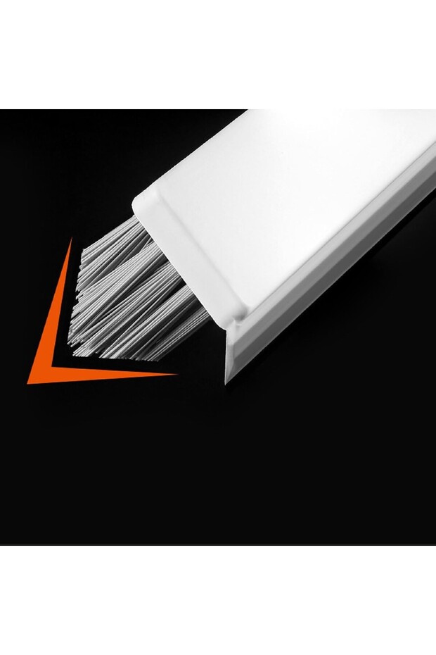 Floor and Tile Cleaning Brush with 105 cm Handle, 180° Pivoting Head, Includes Claw for Lint - 4