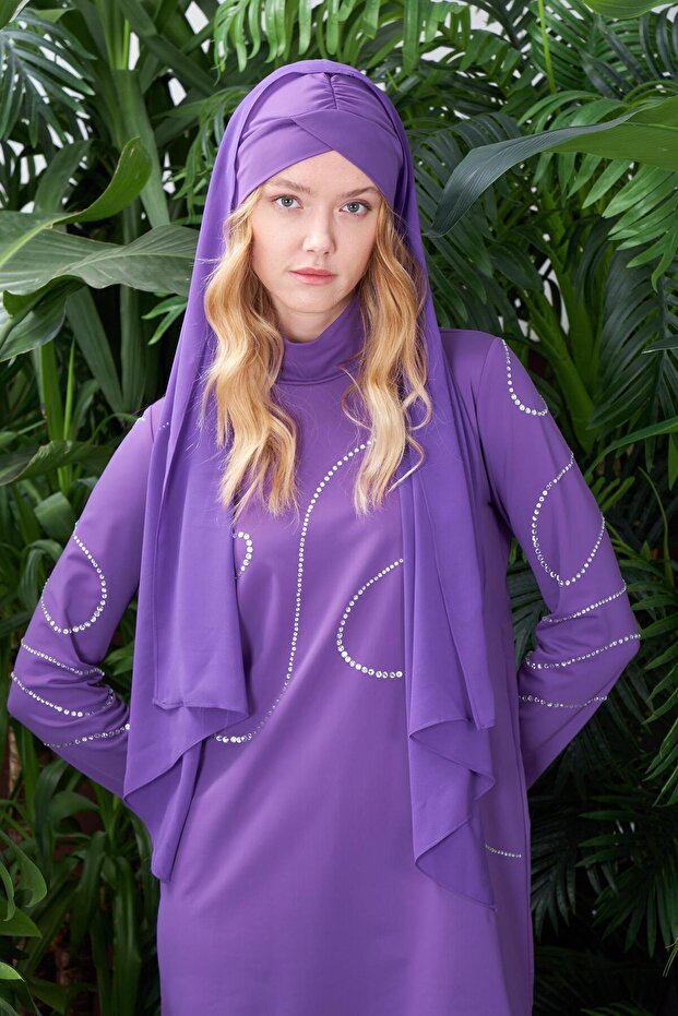 TAŞ İŞLEMELİ TESETTÜR MAYO - 5