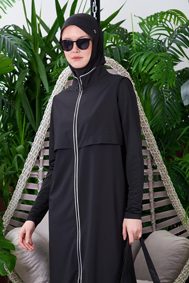 GÜMÜŞ ŞERİTLİ TESETTÜR MAYO - 2