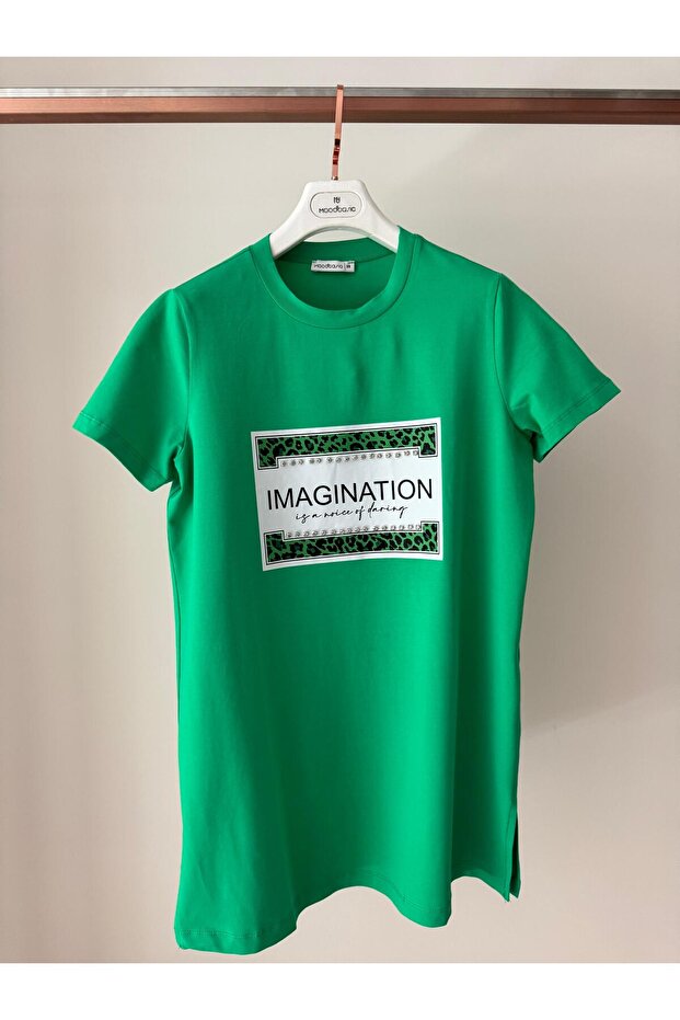 TAŞLI BASKILI TSHIRT - 1