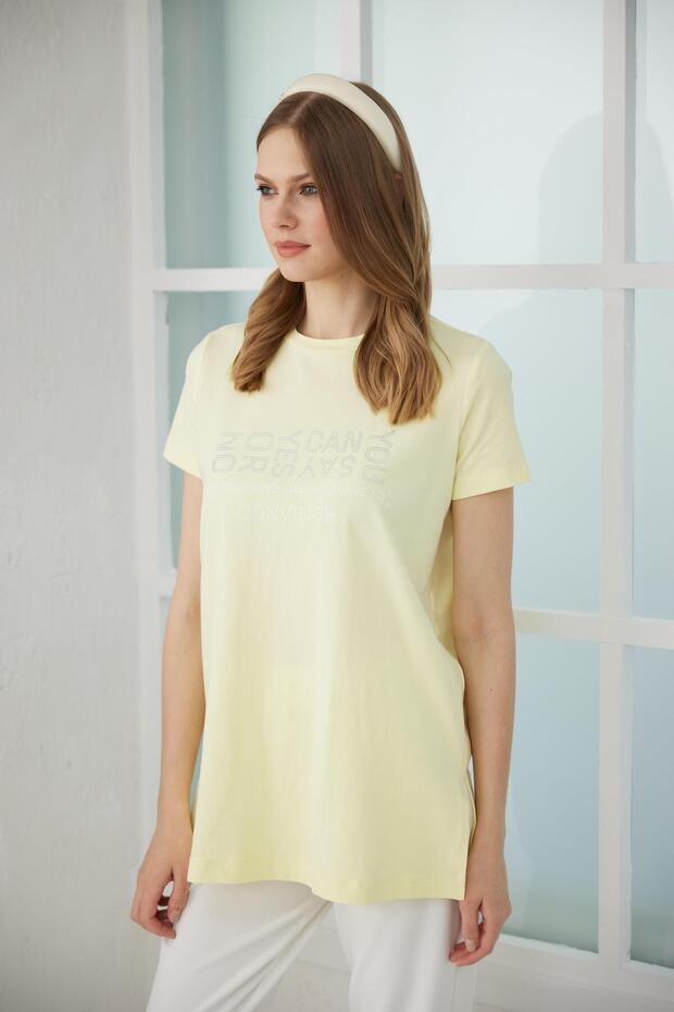 TAŞ BASKILI TSHIRT - 3