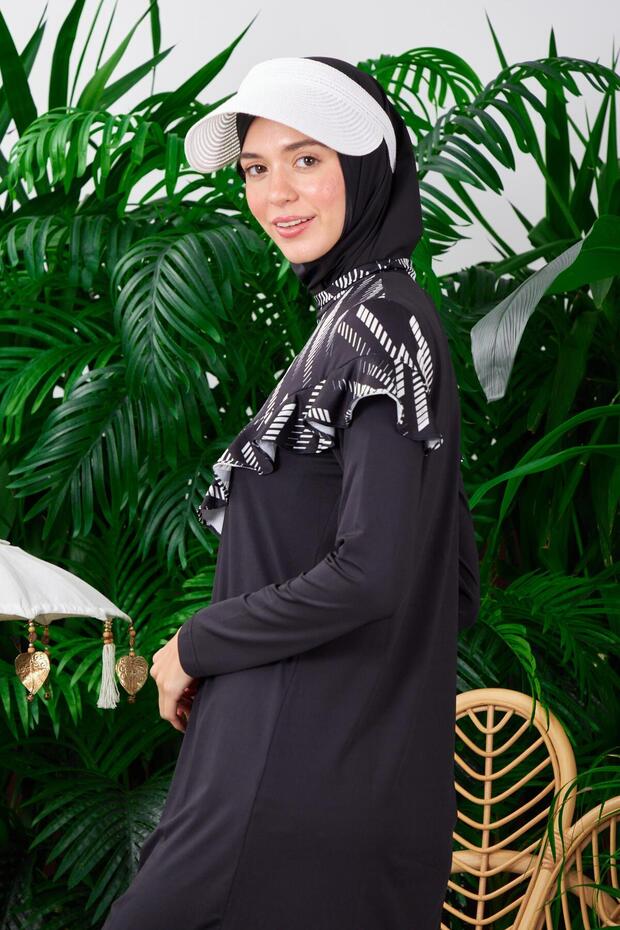 GEOMETRİK DESENLİ TESETTÜR MAYO - 4