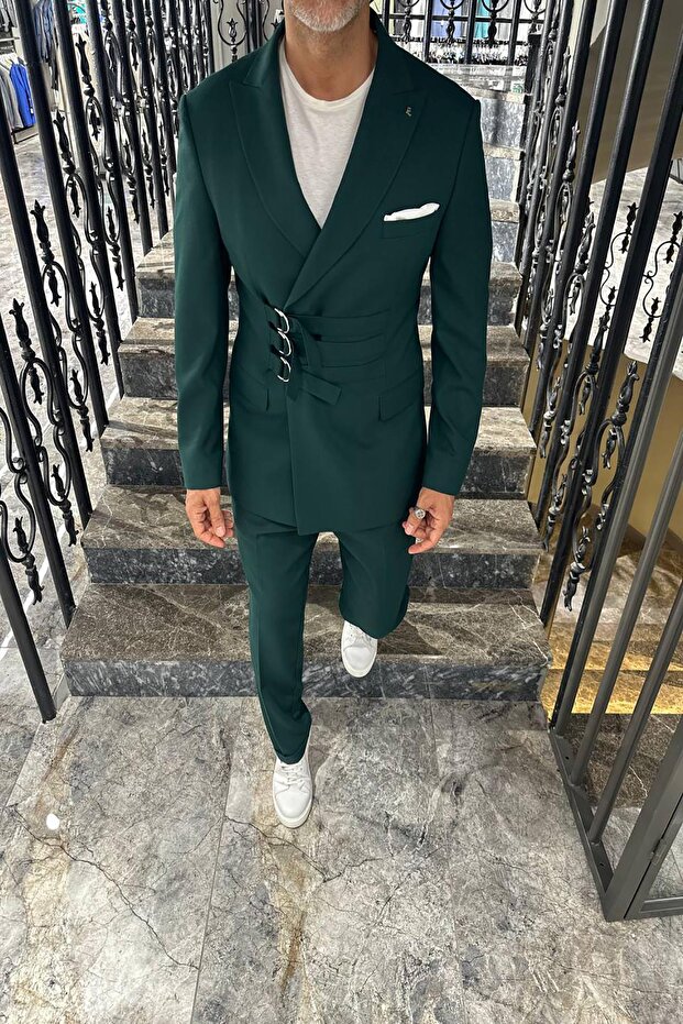 ÖNDEN ÜÇ ŞERİTLİ TAKIM ELBİSE - 3