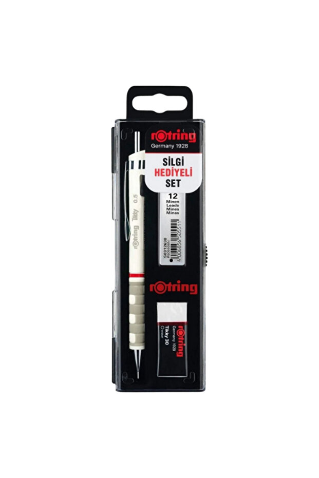 School Set Tikky Versatil+Min Eraser with Gift 0.5 mm White Ro-Kk07-05B