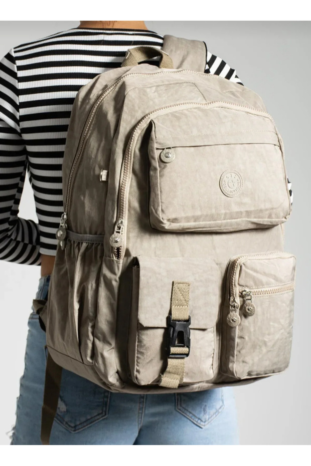 Ultra Light Multi-Pocket Waterproof Backpack Mink - 4