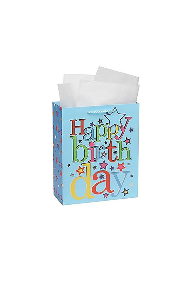 Gift Bag - LARGE | Blue Stars