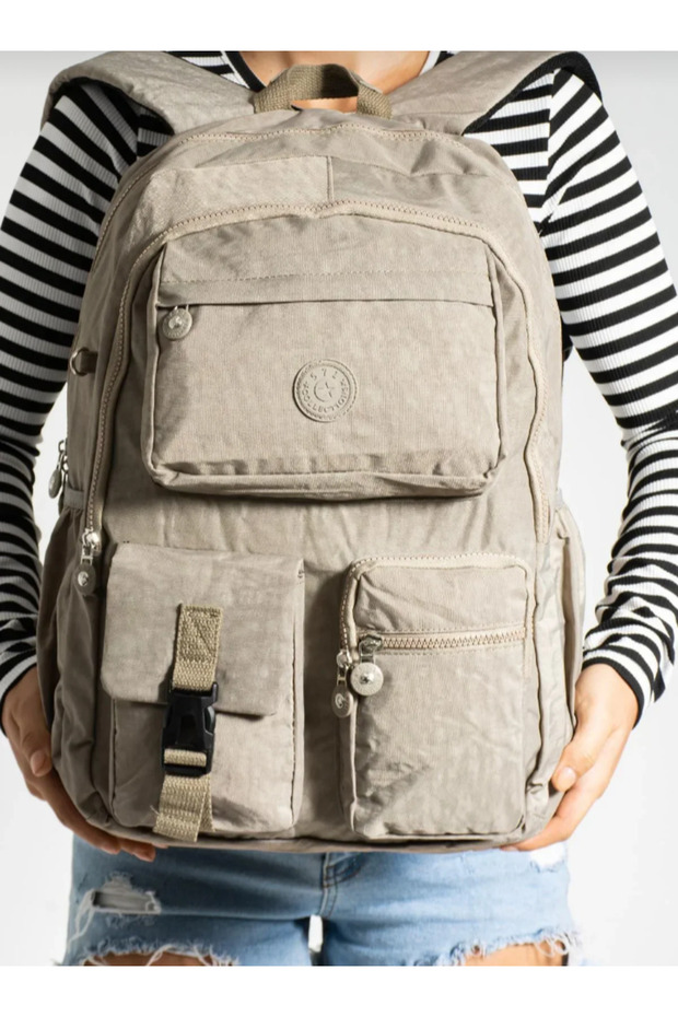 Ultra Light Multi-Pocket Waterproof Backpack Mink - 3