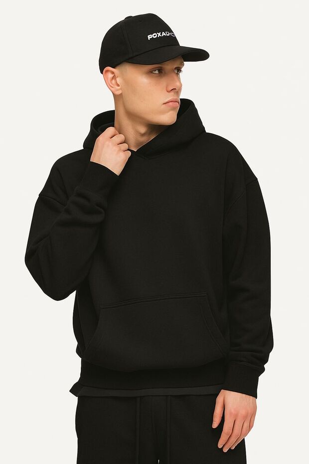 3-Ply Combed Cotton Unisex Hooded Sweatshirt