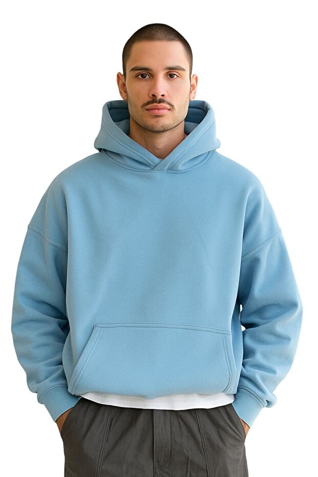 3-Ply Combed Cotton Unisex Hooded Sweatshirt