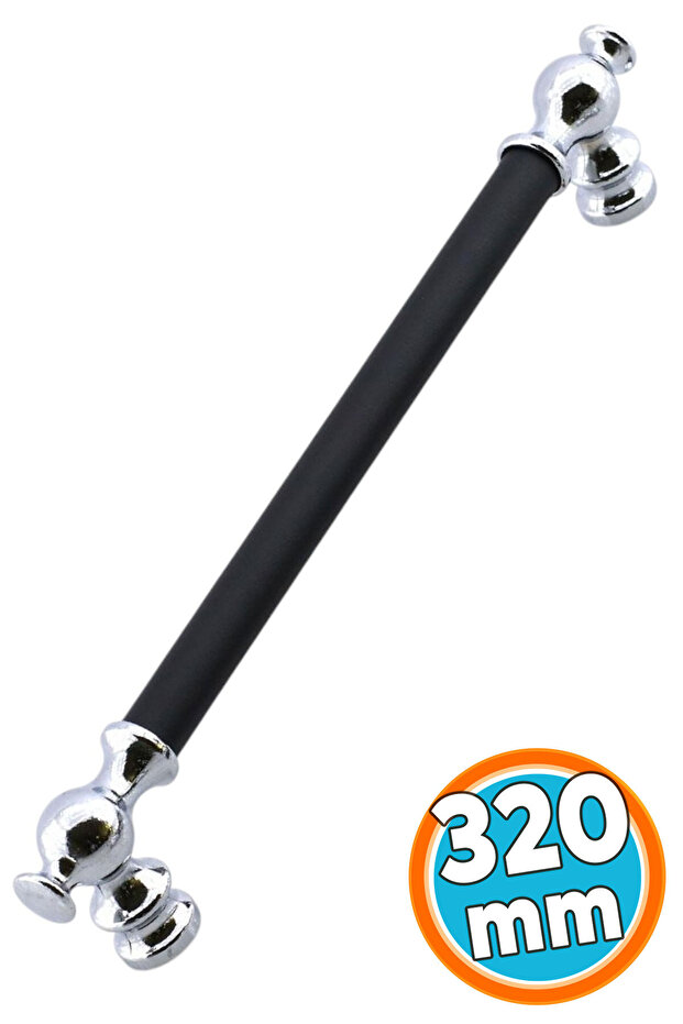 Furniture Kitchen Drawer Door Handle Cupboard Cabinet Handles Handle 32 cm 320 mm Chrome Black Metal