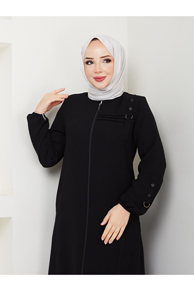 NERVÜL DETAYLI FERACE - 4