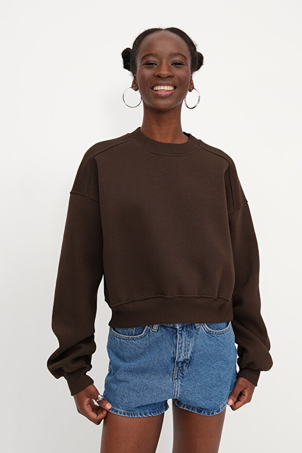 Şardonlu Basic Sweatshirt S3812-İ13 - 6