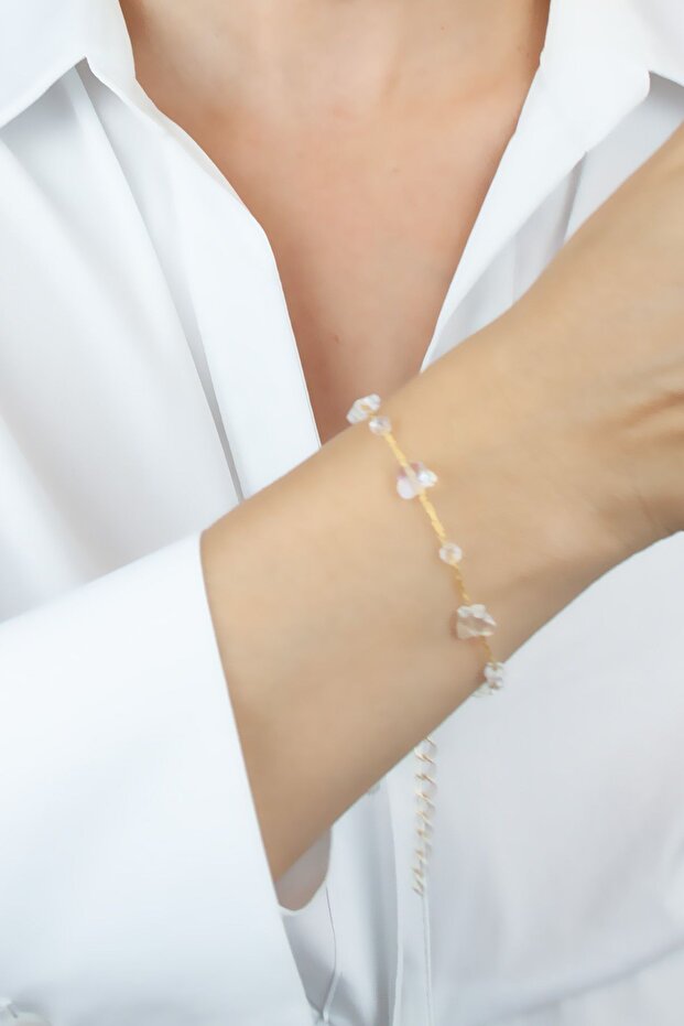 Crystal Stone Gold Bracelet