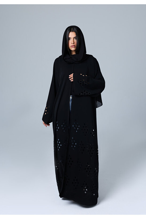 Crystal Filigree Design Abaya