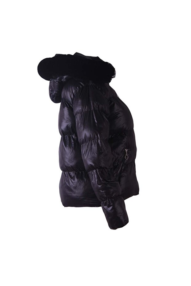 Siyah Kadın Mont M2317 - 2