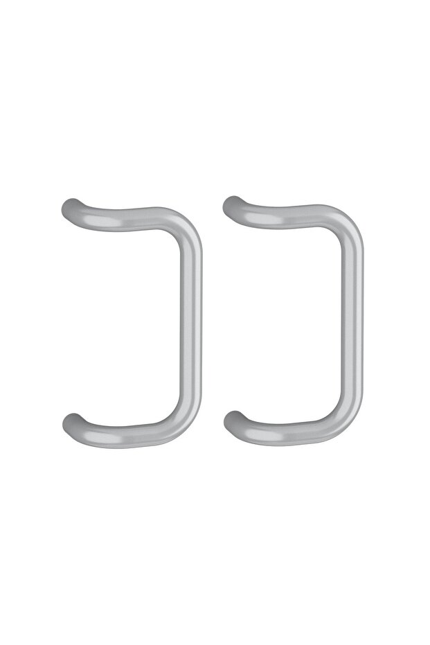 Set Spatial Handle Aluminum, 30 mm Diameter, 330 mm Length, Rectangular, Silver - 6