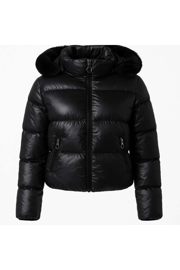 Siyah Kadın Mont M2317 - 1