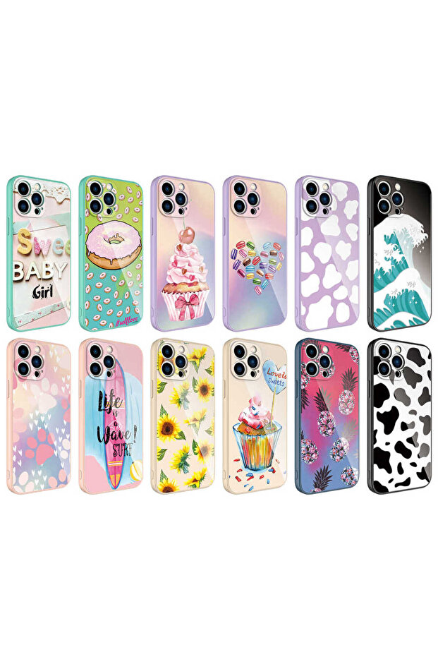 حافظة ECRZ من السيليكون الصلب المزخرف متوافقة مع كاميرا iPhone 12 Pro - NO4 - 3