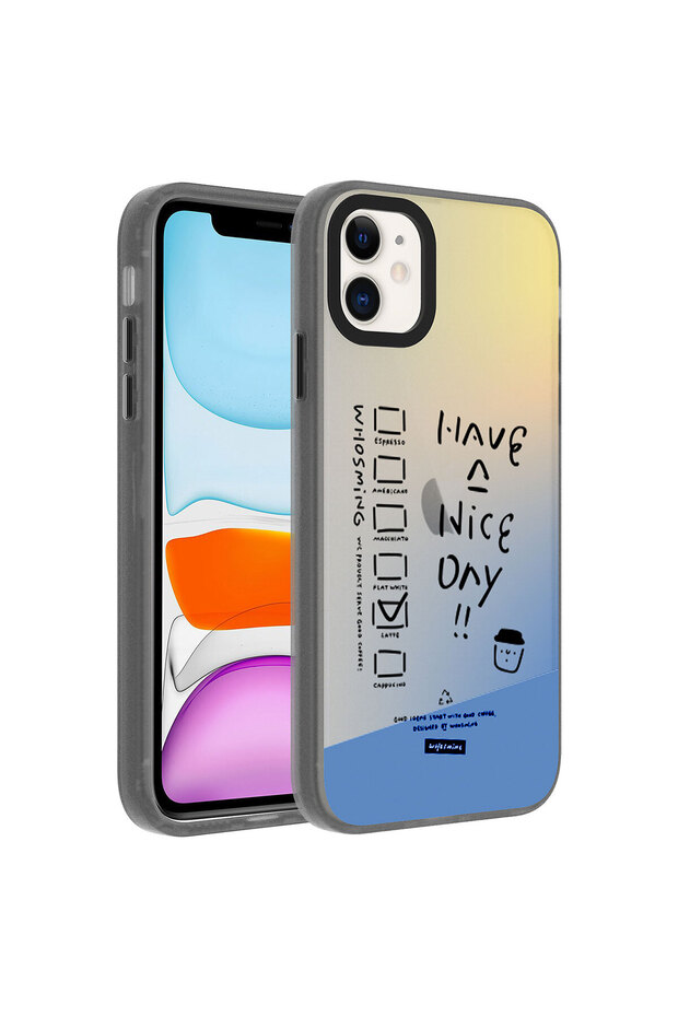 حافظة صلبة مزخرفة متوافقة مع هاتف iPhone 11 من ECRZ-Have - 1