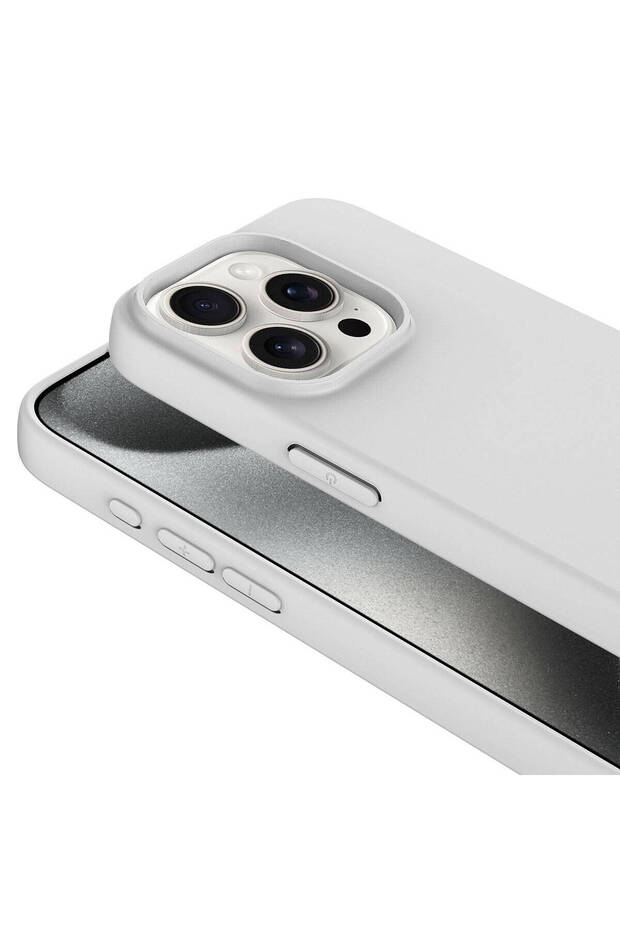 حافظة ECRZ LSR المتوافقة مع هاتف iPhone 15 Pro Max - التيتانيوم - 5