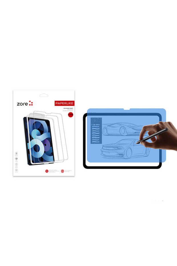 واقي شاشة متوافق مع iPad Pro 11 2024 من ECRZ شبيه بالورق - شفاف