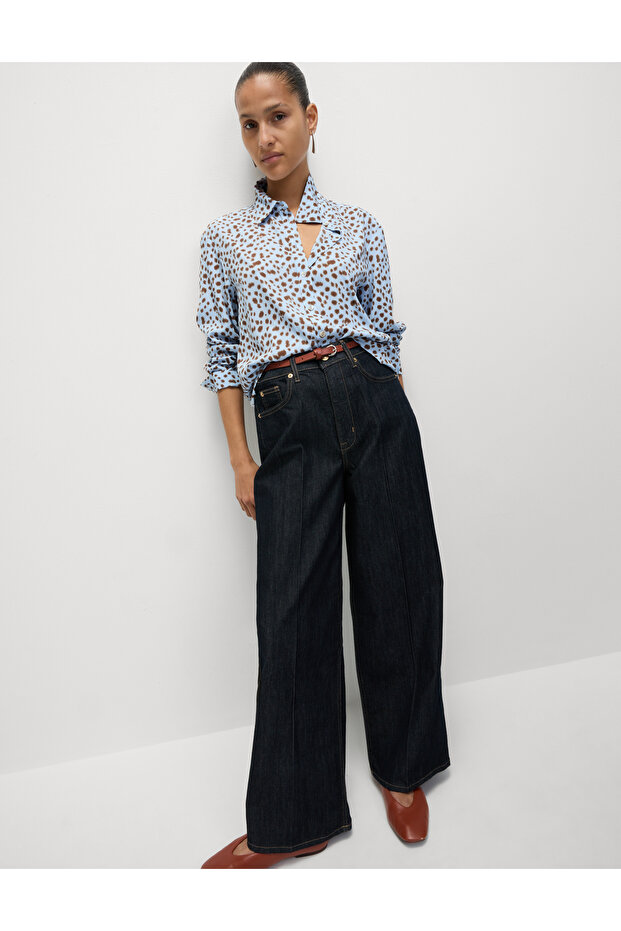 Desenli Kadın Gömlek - 3