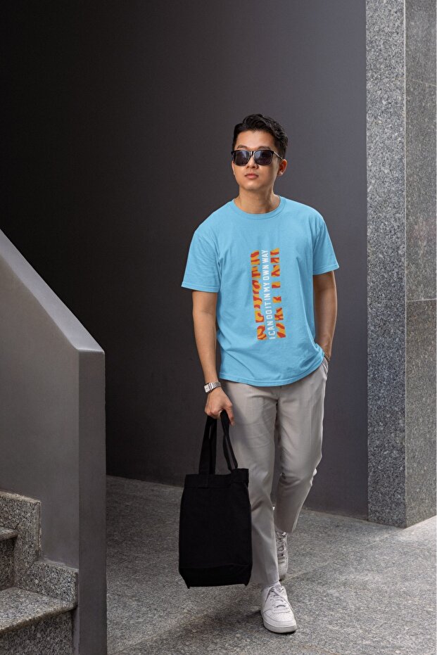 Men's Better Transfer Printed Round Neck Short Sleeve T-Shirt